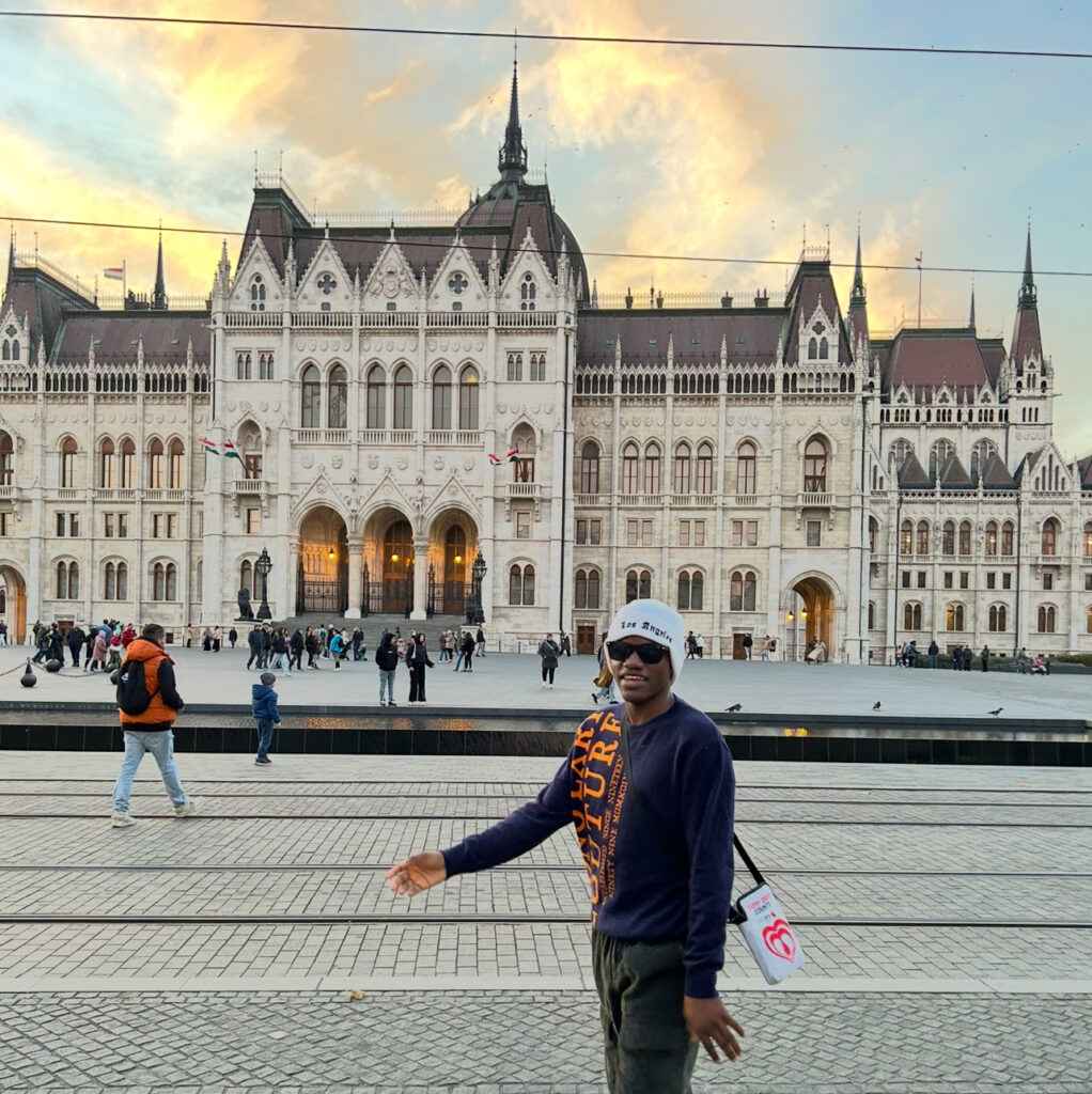 Me gliding through the streets of Budapest, Hungary, during my semester exchange.